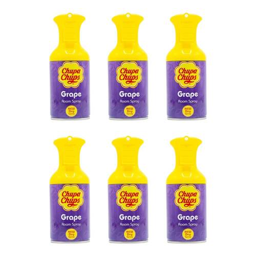 6PK Chupa Chups 250ml Room Spray Home Fragrance Grape