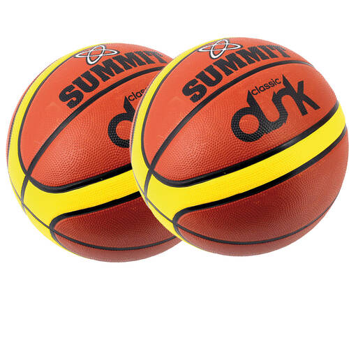 2x Summit Dunk Rubber Basketball - Size 3