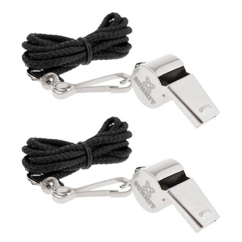 2PK SUMMIT Brass Whistle With Lanyard