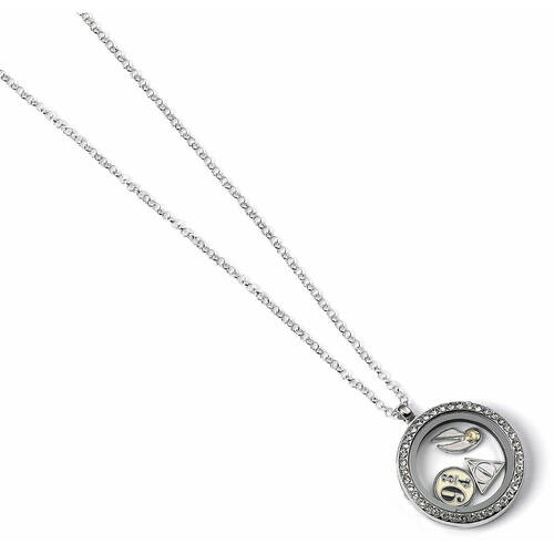 The Carat Shop Harry Potter Necklace Floating Charm Locket w/ 3 Charms 85cm