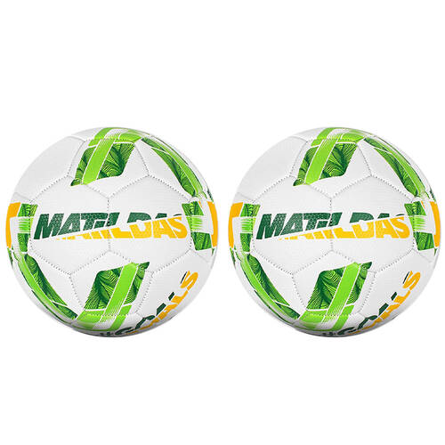 2x Australia Matilda Soccer Ball Size 5