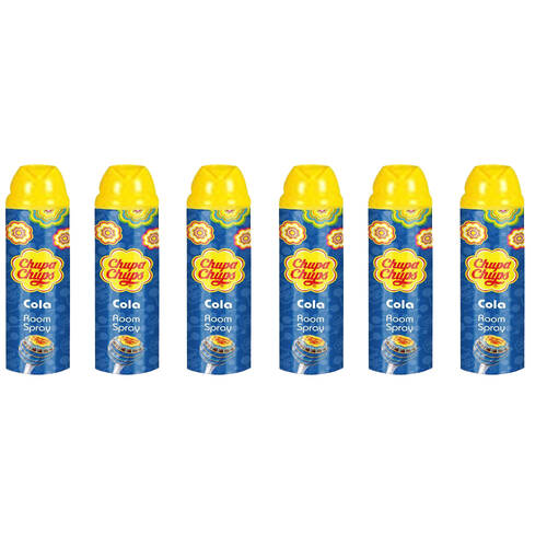 6PK Chupa Chups Room Spray Air Freshener 300ml Cola - Blue