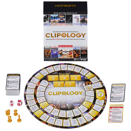 Moose Games Clipology Movie Board Game Fun Family Party Play 13y+