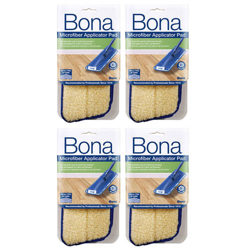 4PK Bona Microfibre Applicator Pad
