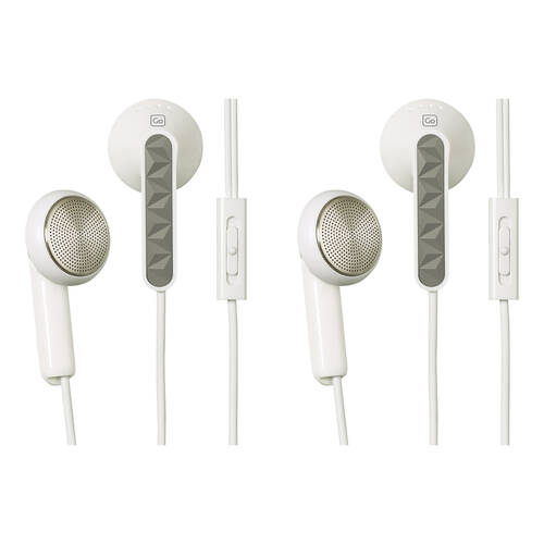 2PK Go Travel Volume Control Earphones - Assorted