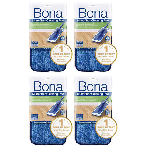 4PK Bona Microfibre Cleaning Pad