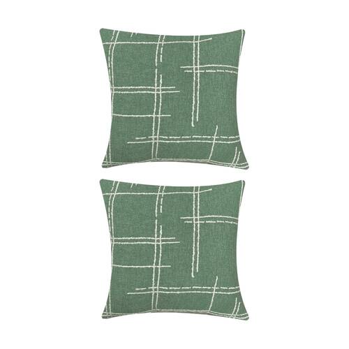2PK J.Elliot Home Seraphina Cushion Pillow Household Decoration 50x50x0.5cm Hunter