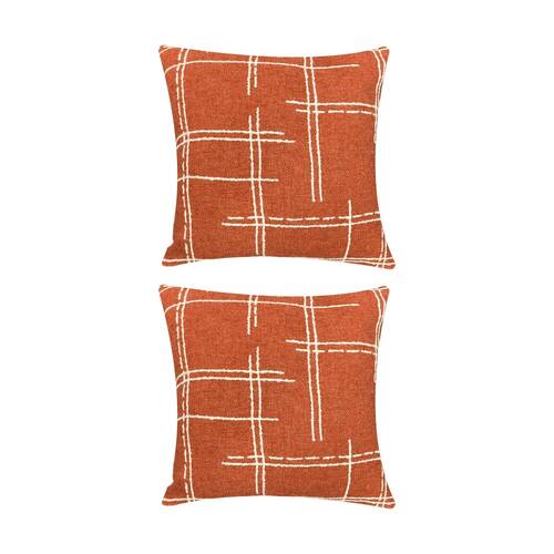 2PK J.Elliot Home Seraphina Cushion Pillow Household Decoration 50x50x0.5cm Ochre