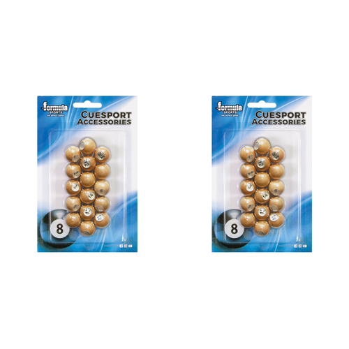 2PK Formula Sports Wood Kelly Pool Marbles Billiard Accessory