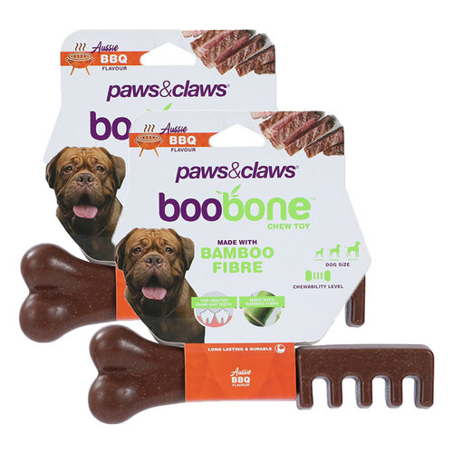 2PK Paws & Claws Boobone Toothbrush Aussie BBQ 18.5cm