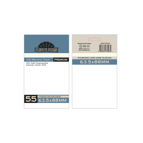 55pc Sleeve Kings 63.5x88mm Board Game Card Sleeves Standard