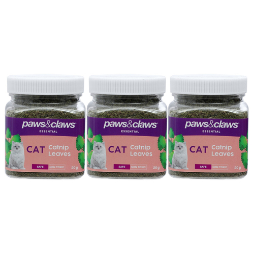 3PK Paws & Claws 20g Catnip Leaves