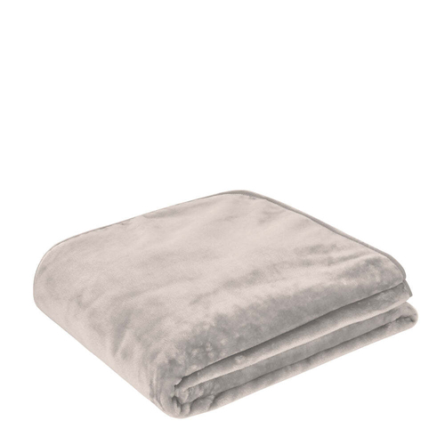 J Elliot Home Mink Polyester 800GSM Queen Blanket - Grey/Beige