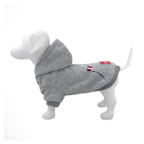 Louie Living Pet/Dog Warm Jumper/Hoodie Large Grey