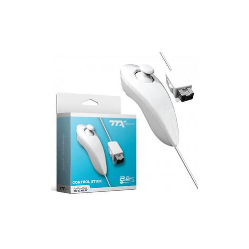 Nintendo WiiU TTX Nunchuk Motion Control Stick Game Controller - White