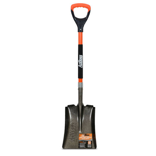 AgBoss Wide Shifting Shovel With Fibreglass D Handle Orange and Black