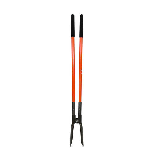 AgBoss Post Hole Pincers With Long Fibreglass Handle 1.5m Orange and Black