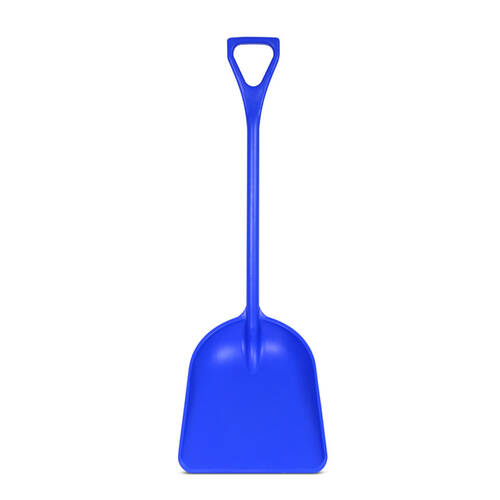 AgBoss Wide Industrial Polypropylene Plastic Grain Shovel Blue