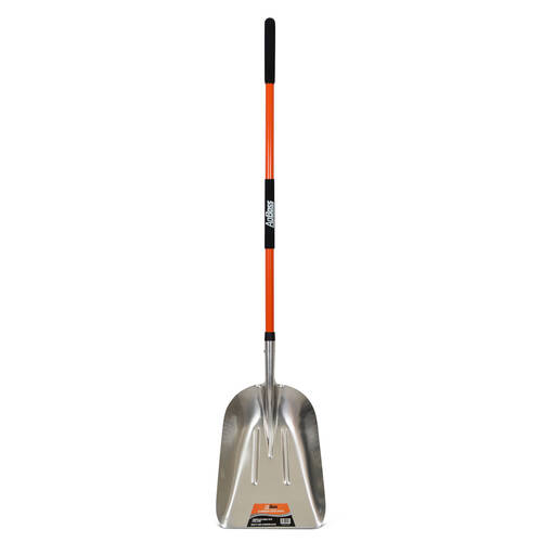 AgBoss Grain Shovel With Long/Thick Fibreglass Handle Aluminium