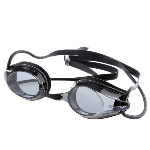 Arena Adult Racing Tracks Mirror Swimming Goggle - Black/Silver