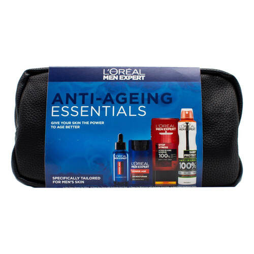 4pc Loreal Men Expert Anti-Ageing Essentials Gift Pack Men's Skincare
