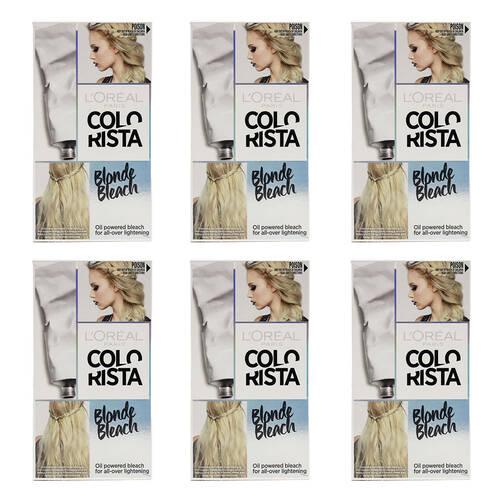 6PK Loreal Paris Colorista DIY Hair Bleaching Kit  - Blonde Bleach
