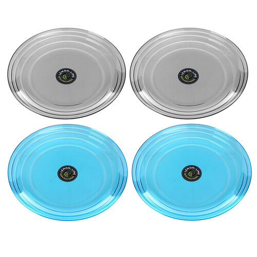 4PK Lemon & Lime Wave Deco Serving Plate 27.5cm Assorted