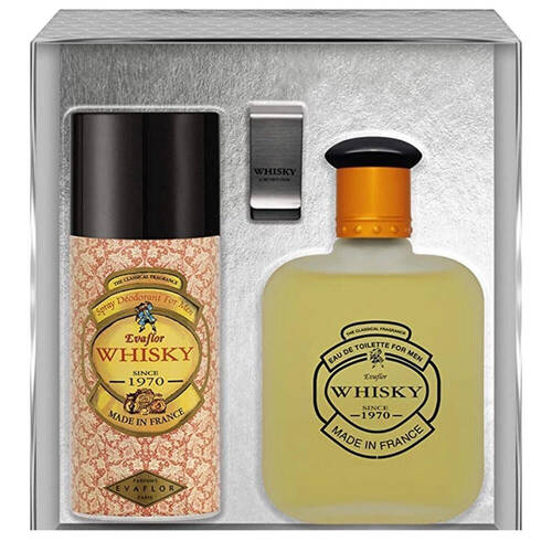 3pc Whisky Signature EDT/Deodorant Spray & Whisky Money Clip Set