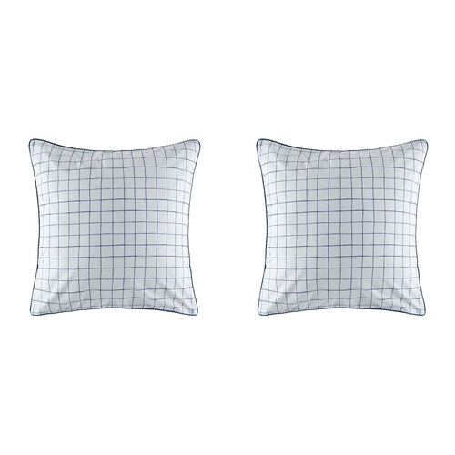 2PK Kas Australia Alrima Euro Throw Pillowcase 65x65cm - Multicoloured