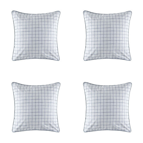 4PK Kas Australia Alrima Euro Throw Pillowcase 65x65cm - Multicoloured