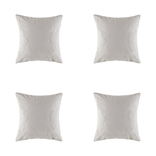 4PK Kas Australia Ellis Euro Throw Pillowcase 65x65cm - Blue