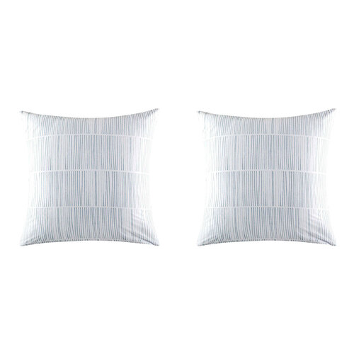 2PK Kas Australia Maxo Euro Throw Pillowcase 65x65cm - Blue