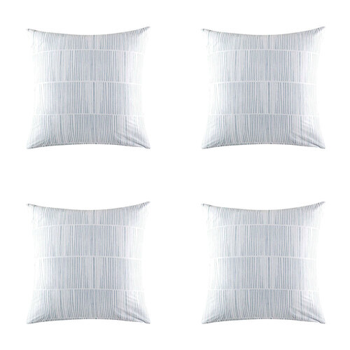 4PK Kas Australia Maxo Euro Throw Pillowcase 65x65cm - Blue