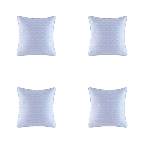 4PK Kas Australia Aiden Euro Throw Pillowcase 65x65cm - Blue