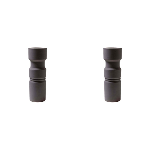 2PK Ben David Miami Flower Vase Grey Home/Lounge Decor