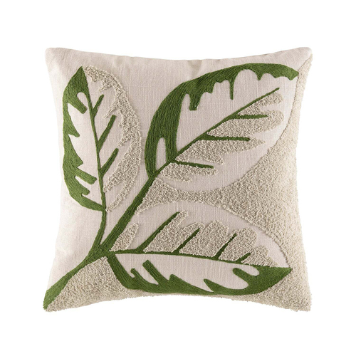 Kas Australia Fall Filled Cushion Decor Square 50x50cm - Green