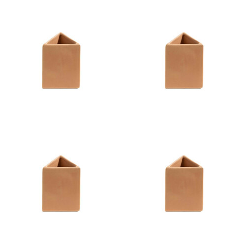 4PK Ben David Trio Flower Vase Small Cream of Peach  Home/Lounge Decor
