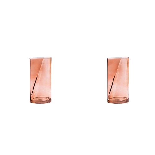 2PK Ben David Flask Flower Vase Large Rust Decorative Home/Lounge Shelf Decor