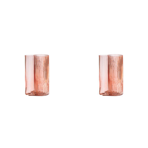 2PK Ben David Lumiere Flower Vase Melon Decorative Home/Lounge Shelf Decor