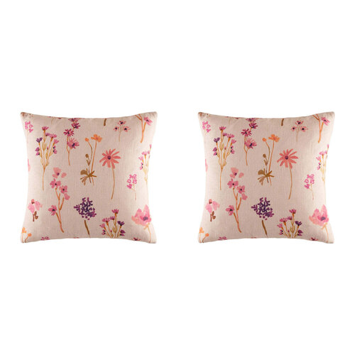 2PK Kas Australia Tess Filled Cushion Decor Square 50x50cm - Multicoloured