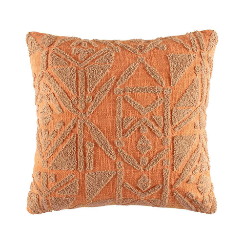 Kas Australia Samari Filled Cushion Decor Square 50x50cm - Orange