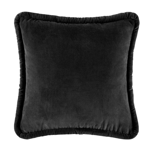 Kas Australia Pascale Filled Cushion Decor Square 50x50cm - Black