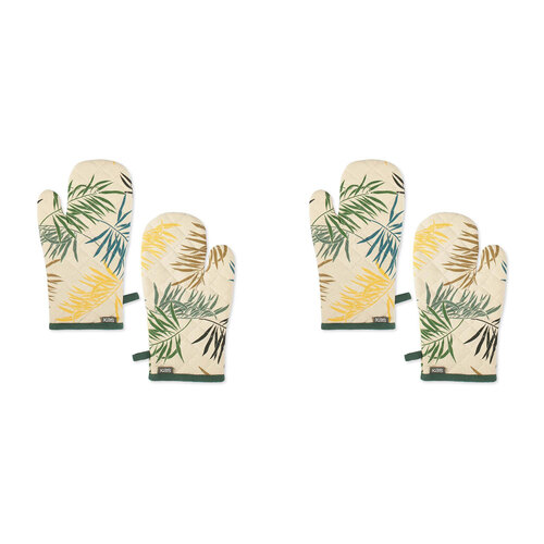 2PK Kas Australia Aruba Oven Mitts Pair Set 18x33cm - Multicoloured