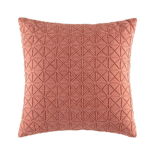 Kas Australia Yarra Filled Cushion Decor Square 50x50cm - Clay