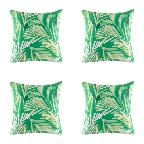 4PK Kas Australia Oliana Euro Throw Pillowcase 65x65cm - Green