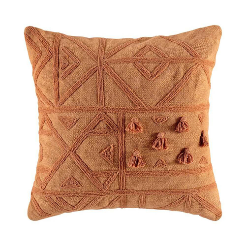 Kas Australia Marna Filled Cushion Decor Square 50x50cm - Clay