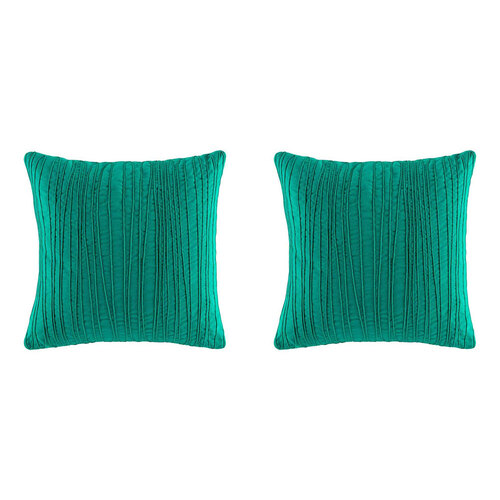 2PK Kas Australia Concerto Filled Cushion Decor Square 50x50cm - Teal