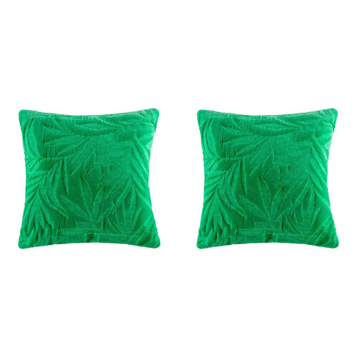 2PK Kas Australia Kento Filled Cushion Decor Square 50x50cm - Kelly