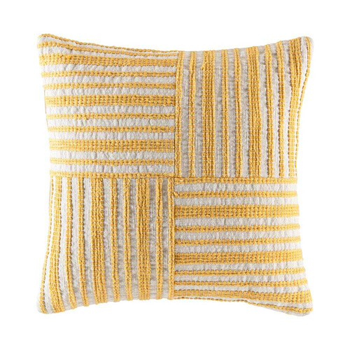 Kas Australia Baden Filled Cushion Decor Square 50x50cm - Buttercup