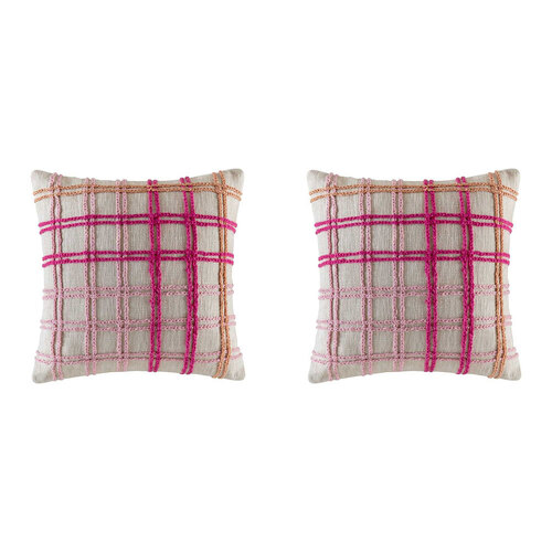 2PK Kas Australia Baron Filled Cushion Decor Square 50x50cm - Lolly